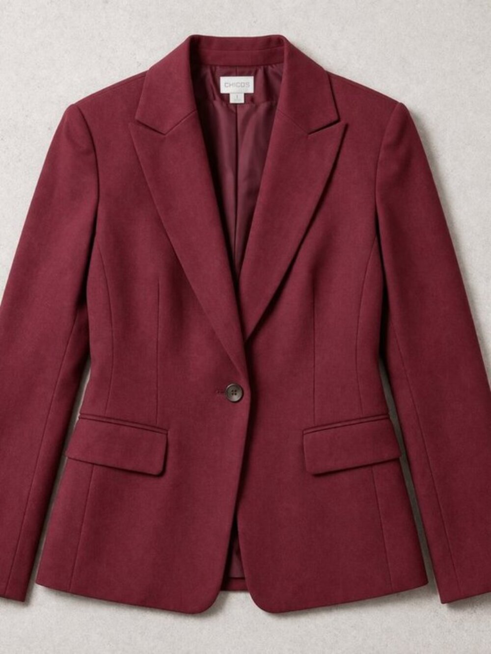 Madewell Burgundy Blazer Size 10 Tailored Structured Career Jacket Classic Chic